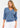 SHIRT *MISSY* INDIGO RIBBED ZIP UP