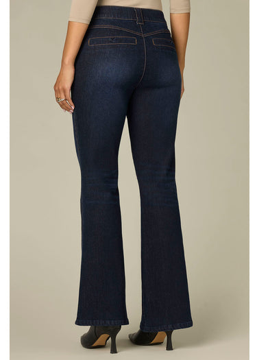 PANT *MISSY* DARK INDIGO DENIM SKYRISE DOUBLE SIDE SEAM