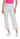 Stretch Petite Denim Crop Pant with Fringe Hem