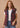 VEST *MISSY* NAVY MULTI PLAID SNAP FRONT