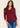 SHIRT *MISSY* BURGANDY FLORAL TEXTURE EMBOSSED