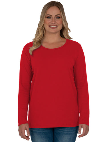 Distinct Long Sleeve Tee in Plus