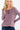 TOP *MISSY* LAVENDER STRIPE CONTRAST BUTTON FRNT