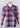 SHIRT MISSY* PINK NAVY BOX PLAID 1 PKT ROLL TAB