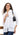 SHIRT *MISSY* WHITE NIKKI EYELET 3/4 SLV