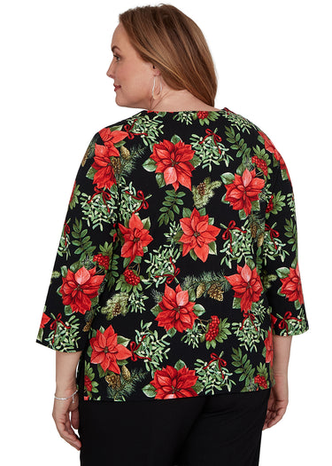 TOP *PLUS* BLACK POINTSETTIAS