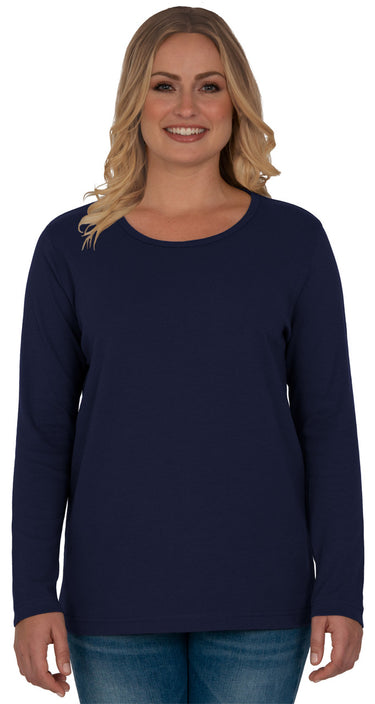 Distinct Long Sleeve Tee in Plus