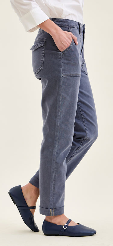 DENIM *MISSY* VINTAGE INDIGO HW AURORA WEEKENDER