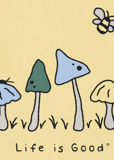 CRUSH *MISSY* SANDY YELLOW LITE SHORT SLEEVE MUSHROOMS
