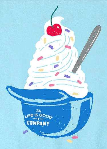 CRUSH *MISSY* AQUA BLUE SHORT SLEEVE HOME RUN SUNDAE