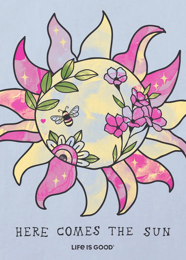 TOP *MISSY* CRUSH SHORT SLEEVE LITE HERE COMES SUN