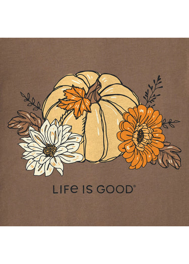 TEE *MISSY* MUSHROOM BROWN CRUSH SHORT SLEEVE BLOOM & GOURD