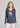 TEE *MISSY* INKWELL BLUE CRUSH LONG SLEEVE LITE HOOD SUNFLOWER
