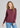 TEE *MISSY*DEEP BURGANDY LONG SLEEVED TEXTURED SLUB LEAVES