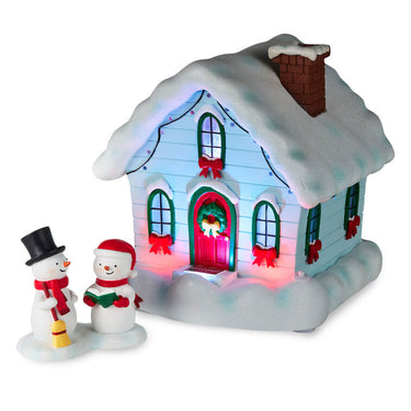 CHRISTMAS HOUSE AND CAROLERS