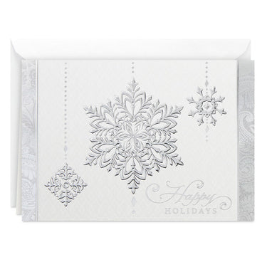 CARDBOX SILVER SNOWFLAKE