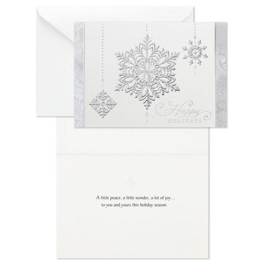 CARDBOX SILVER SNOWFLAKE