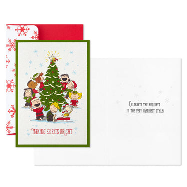 CARDBOX PEANUTS AND GANG TREE