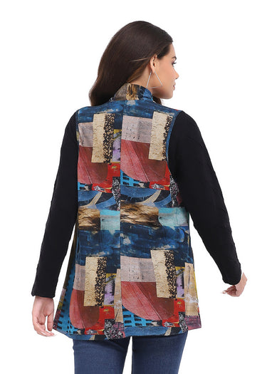 VEST *MISSY* MULTI JORDAN VEST W/POCKET
