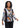 TOP *PLUS* BLACK MULTI POET VNECK 1 BUTTON 3/4 SLEEVE