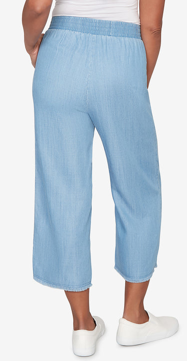WIDE LEG ANKLE PANT *MISSY* BLUE