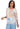 TOP *PETITE* BLUE MULTI MEDALLION PATCHWORK