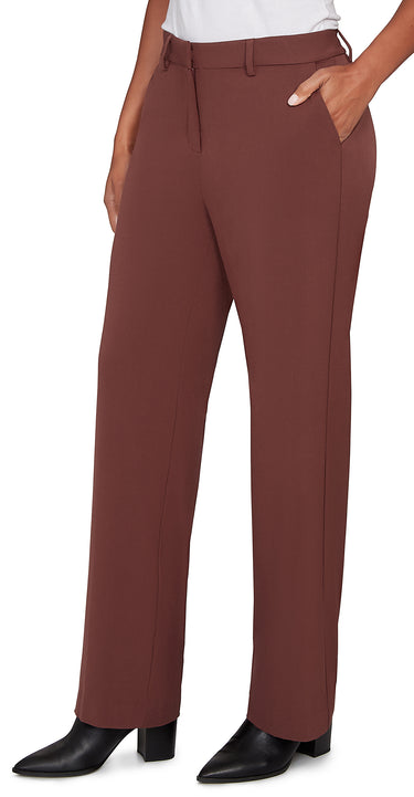 PANT *PETITE* BROWNSTONE BI-STRETCH WIDE LEG