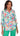 TOP *PETITE* GREEN MULTI TROPICAL PRINT
