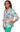 TOP *PLUS* GREEN MULTI TROPICAL PRINT