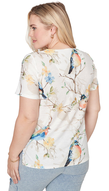 TOP *PLUS* BLUE MULTI CHICKADEES