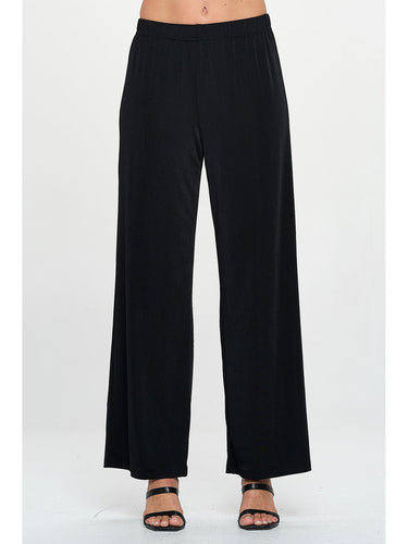 PANT *MISSY* BLACK ITY FLARED FULL LENGTH