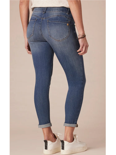 "Ab"solution® Blue Denim Petite Ankle Skimmer Jeans
