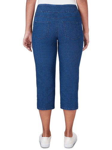 CAPRI *PETITE* INDIGO STRETCH DENIM ANKLE