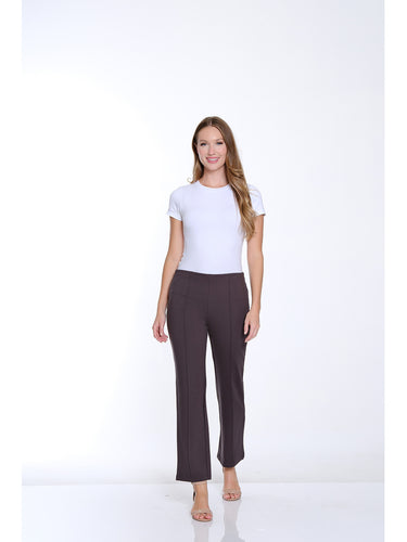 PANT PONTE PIN TUCK FLARE 29"