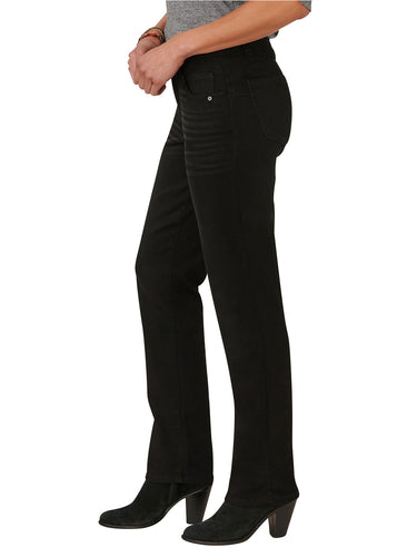 "Ab"solution® Petite Straight Leg Black Jeans