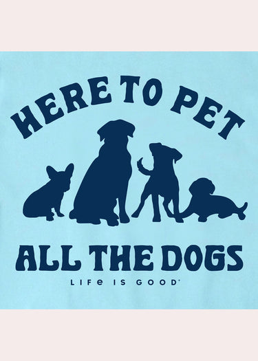 CRUSH *MISSY* AQUA BLUE SHORT SLEEVE V-NECK LITE PET ALL DOGS