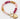 BRACELET GOLD HEART PINK