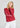 CRUSH *MISSY* ADIRONDAK RED LONG SLEEVE V SNOWFLAKE