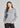 SWEATSHIRT *MISSY* HEATHER GRAY FLEECE LONG SLEEVE GOOD VIBES
