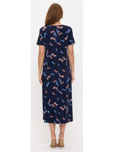 DRESS *PLUS* NAVY LONG S/S