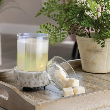 2IN1 SWIRL GLASS WARMER
