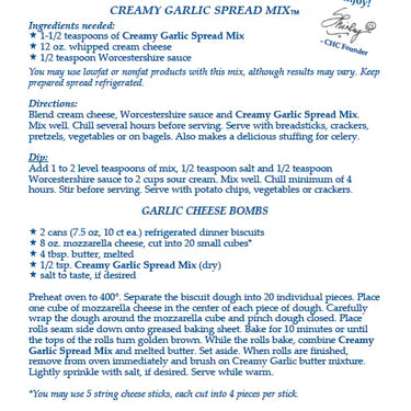 CREAMY GARLIC SPREAD MIX