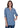 TOP *MISSY* CHAMBRAY CROSSHATCH TENCEL 3/4 SLEEVE
