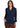 TOP *PETITE* NAVY SOLID STRIPE 3/4 SLEEVE