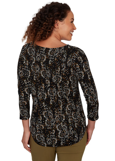 TOP *PLUS* BLACK MULTI DIAMOND GALAXIA