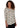 TOP *PETITE* CREAM MULTI 3/4 SLEEVE PUPPY BOAT NECK