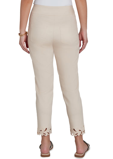 PANT *PETITE* STONE PULL-ON DENIM ANKLE 27"