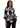 TOP *PETITE* BLACK WHITE GEO COLORBLOCK