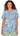 TOP *MISSY* THISTLE BLUE SHORT FLARE SLV FLRL