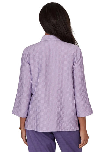 TOP *PETITE* AMETHYST BOX TEXTURE